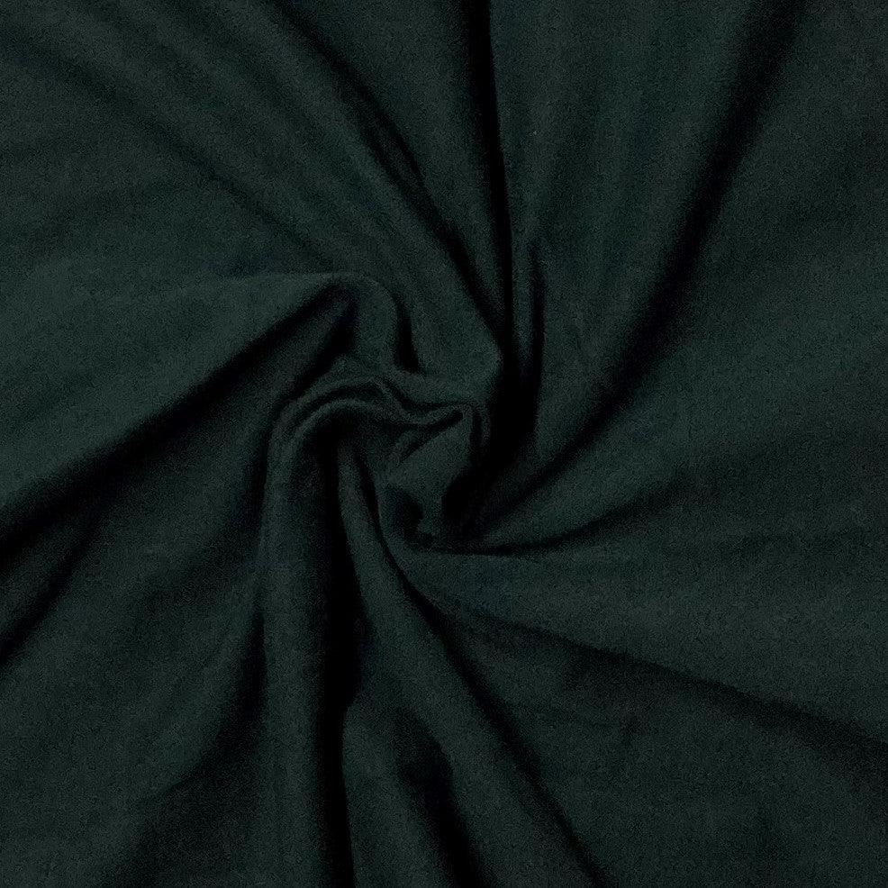 Dark green natural fabric draped in folds from Nature's Fabrics