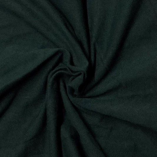 Dark green natural fabric draped in folds from Nature's Fabrics