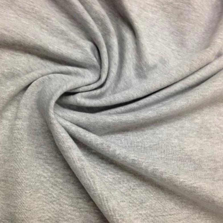 Gray Heather Bamboo/Merino Wool/Spandex Jersey Fabric - Nature's Fabrics