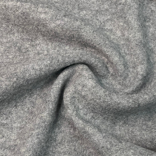 Gray Heather Boiled Wool Fabric by Telio - Nature's Fabrics