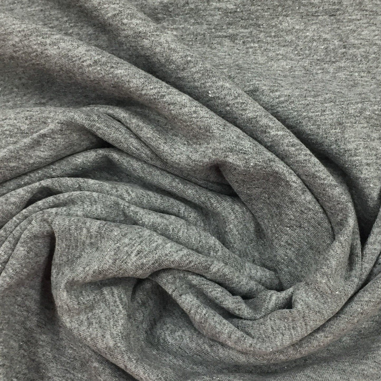 Gray Heather Cotton/Spandex Jersey Fabric - 200 GSM - Nature's Fabrics