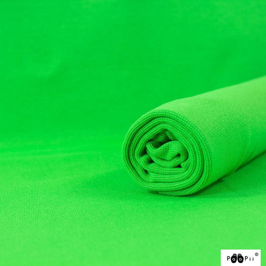 Green Organic Cotton/Spandex Rib Knit Fabric - Nature's Fabrics