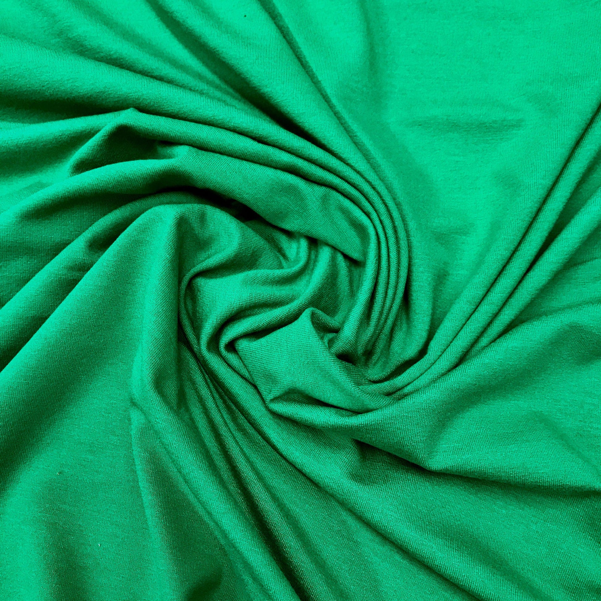 Green Rayon/Spandex Jersey Fabric - Nature's Fabrics