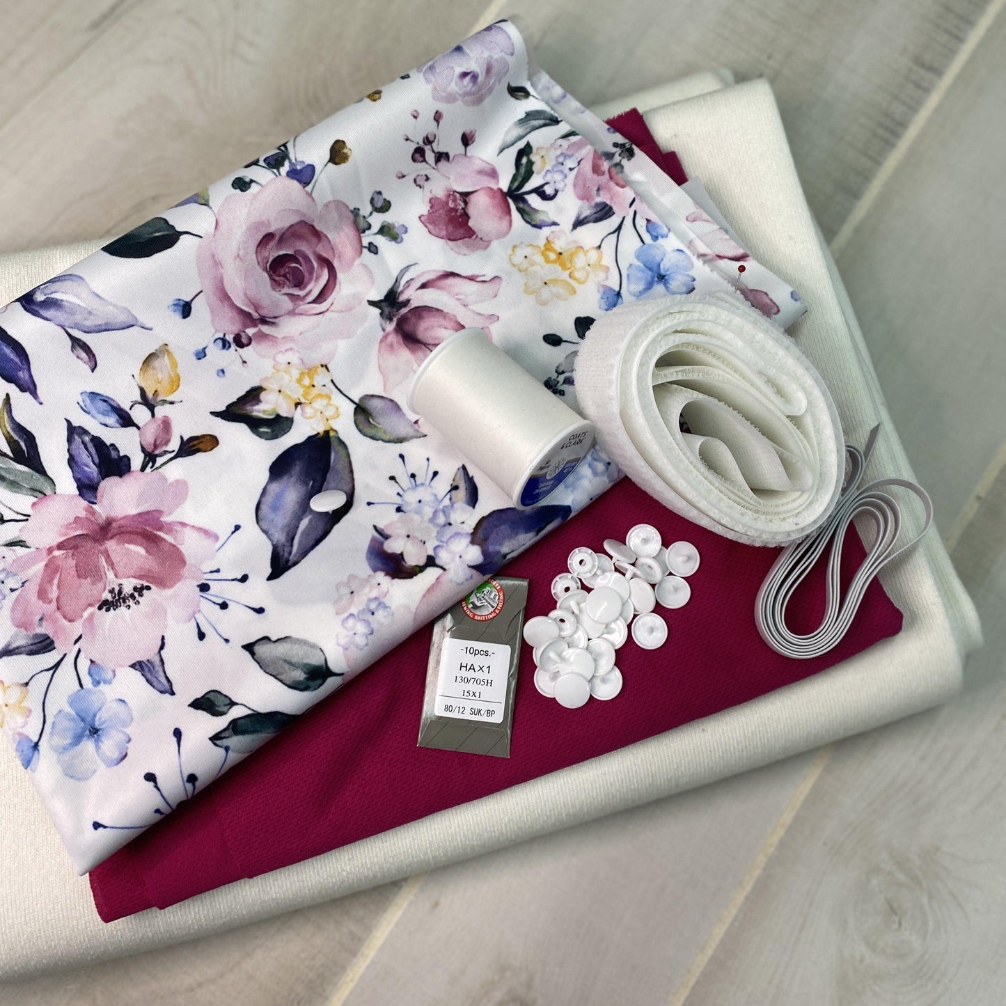 Hemp Fleece Fabric Cloth Diaper Kit - Printed PUL - Nature's Fabrics