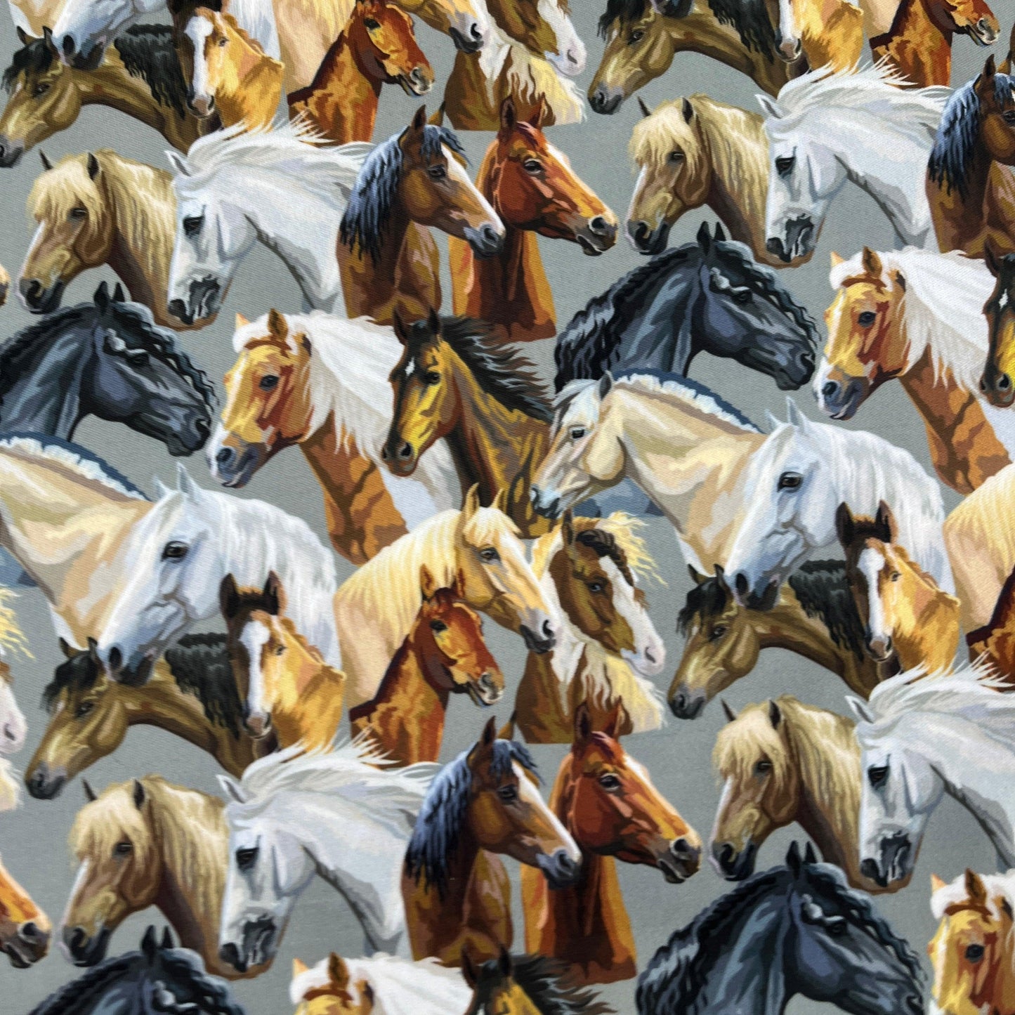 Horse Heads 1 mil PUL Fabric- Made in the USA - Nature's Fabrics