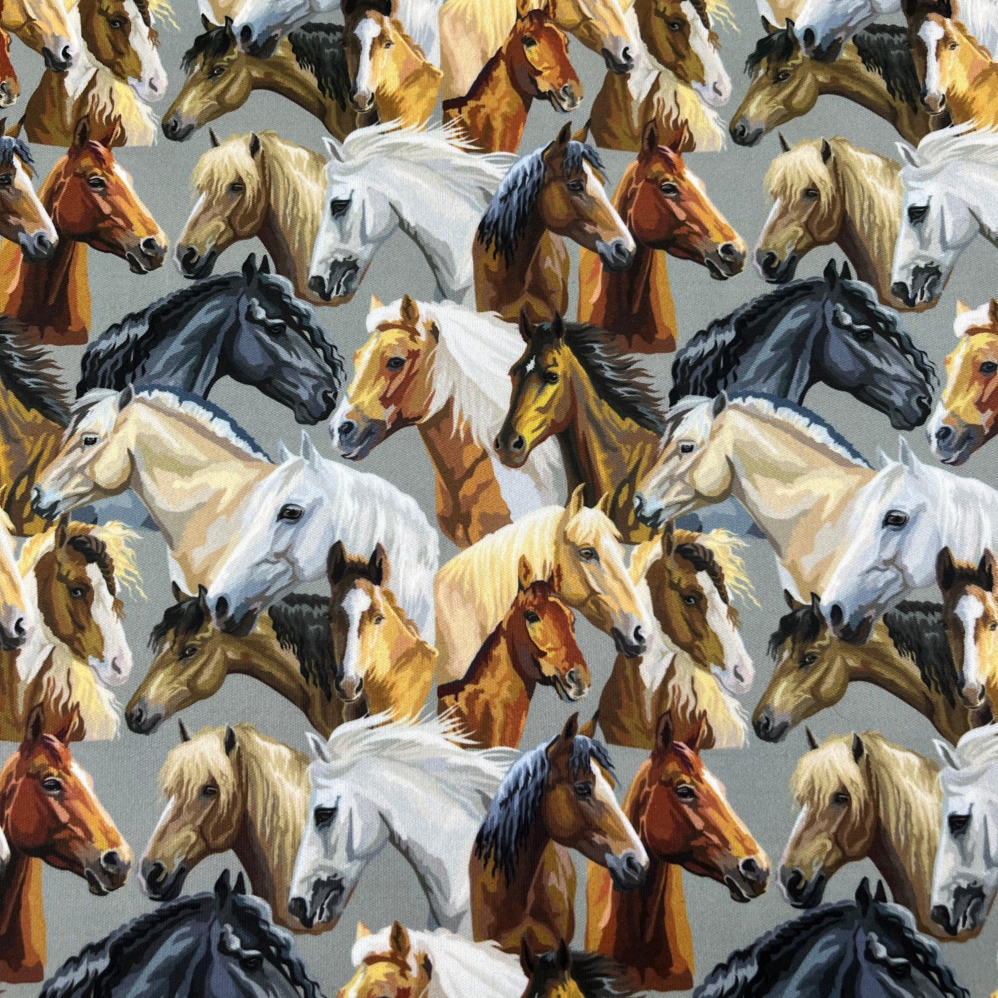 Horse Heads 1 mil PUL Fabric- Made in the USA - Nature's Fabrics