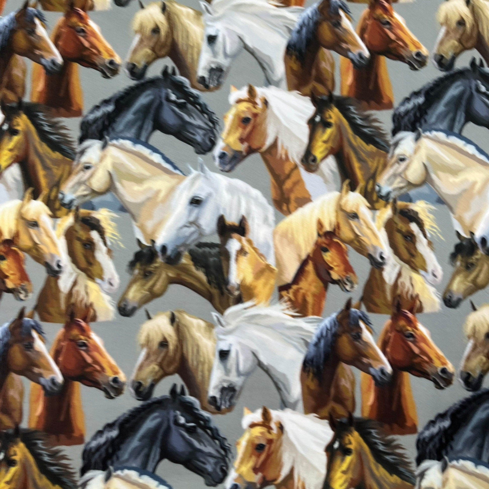 Horse Heads 1 mil PUL Fabric- Made in the USA - Nature's Fabrics