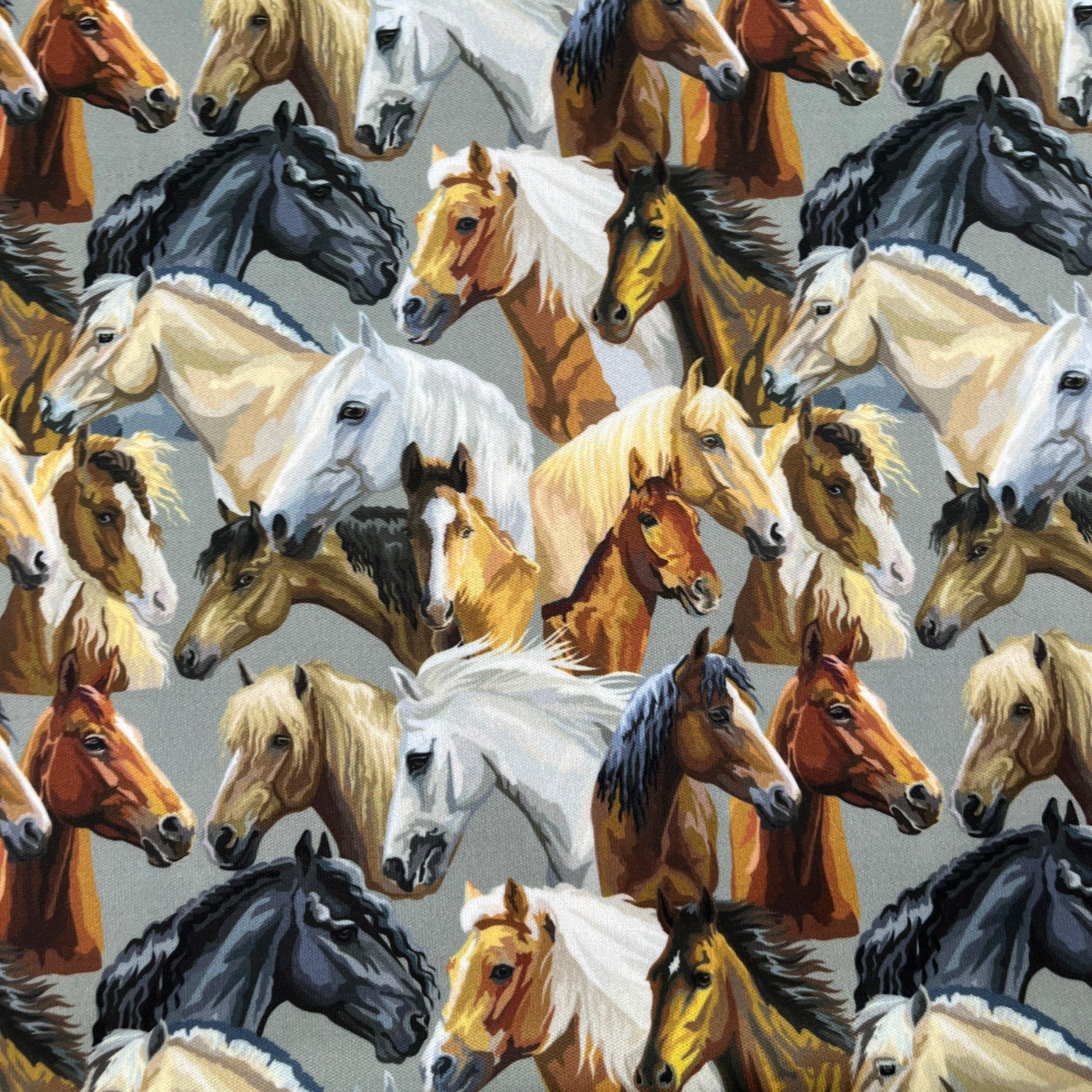 Horse Heads 1 mil PUL Fabric- Made in the USA - Nature's Fabrics