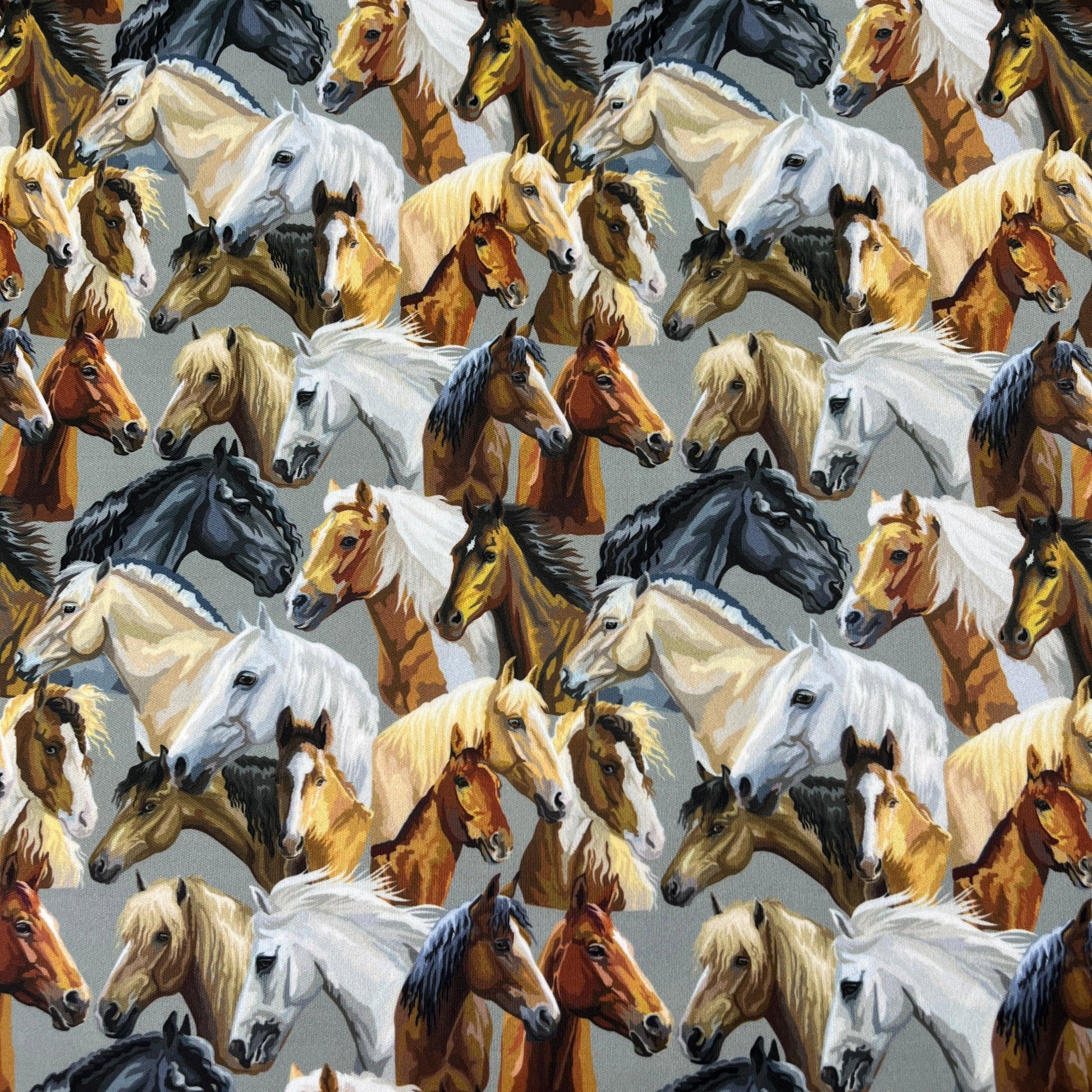 Horse Heads 1 mil PUL Fabric- Made in the USA - Nature's Fabrics
