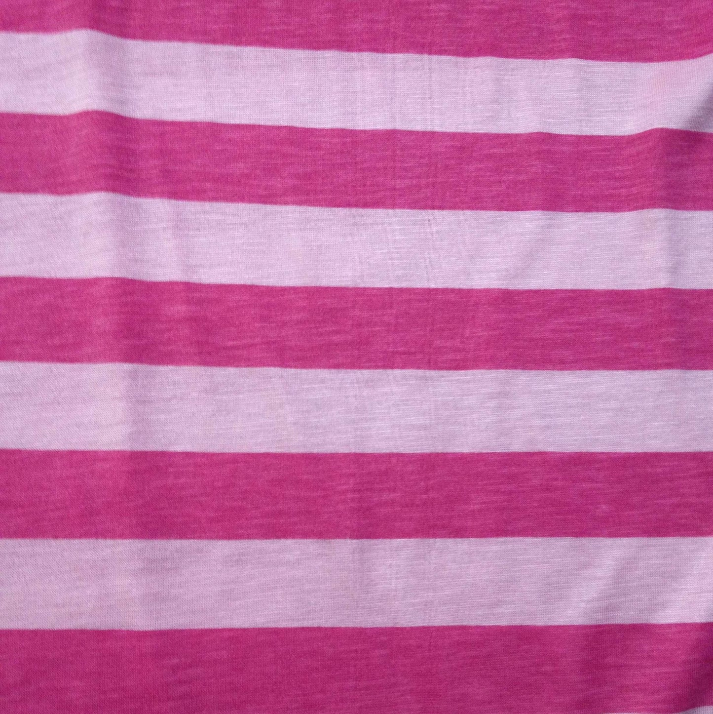 Hot Pink 1" Stripe on Pink Cotton Jersey