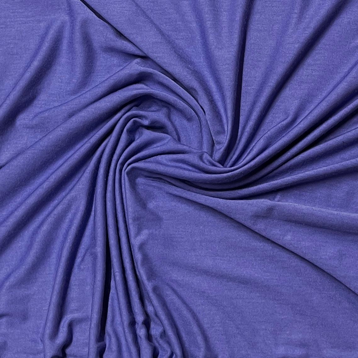 Iris Bamboo Stretch French Terry Fabric - 265 GSM - Nature's Fabrics