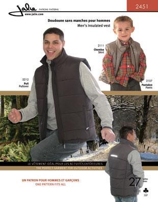Jalie Pattern 2451 Men's Insulated Vest