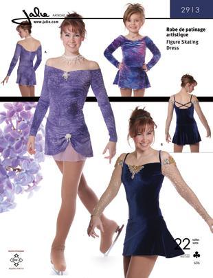 Jalie Pattern 2913 Off-the-Shoulder Skating Dress