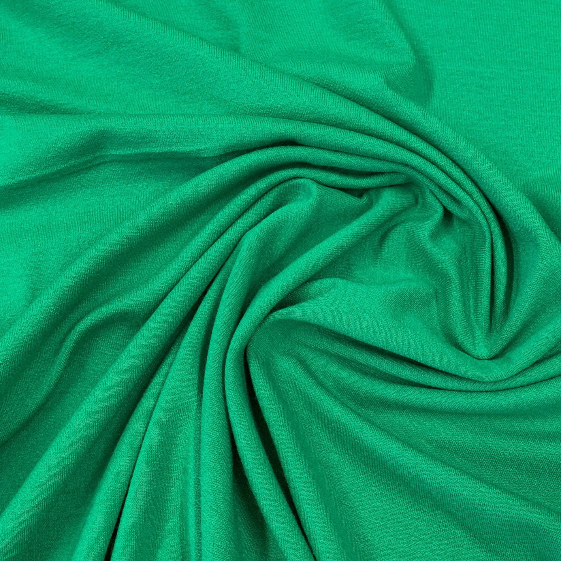 Kelly Green Rayon/Spandex Jersey Fabric - Nature's Fabrics
