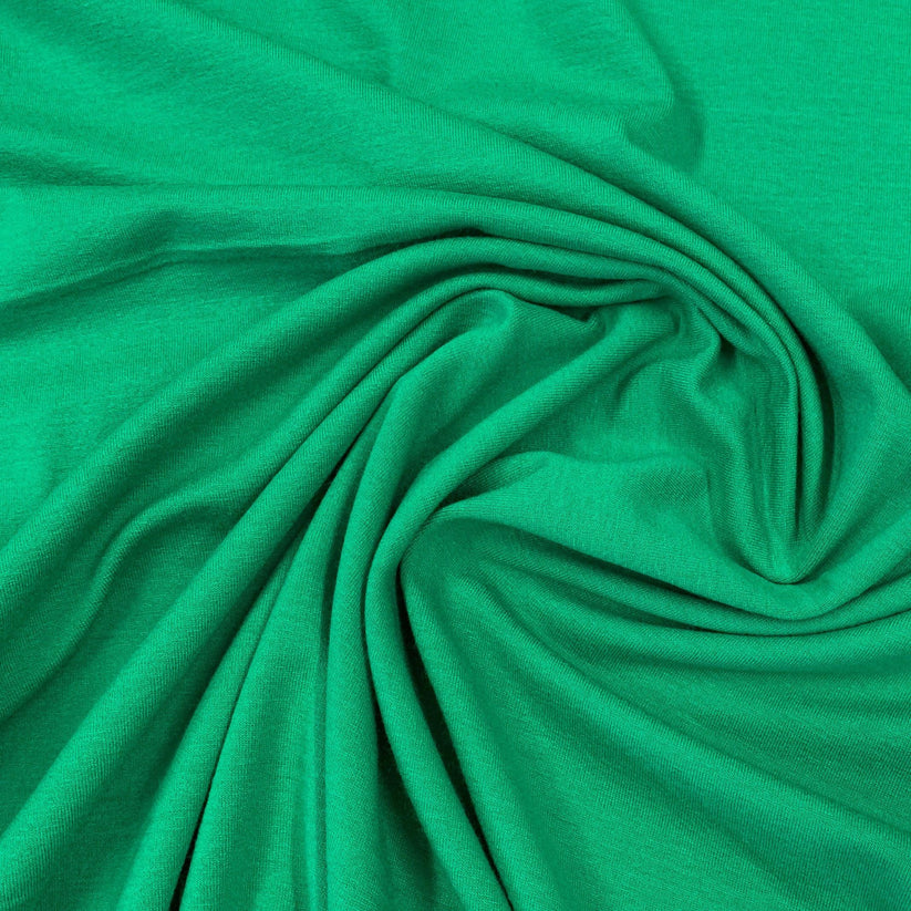 Kelly Green Fabric | Rayon Spandex Jersey | Fabric Shop – Nature's Fabrics