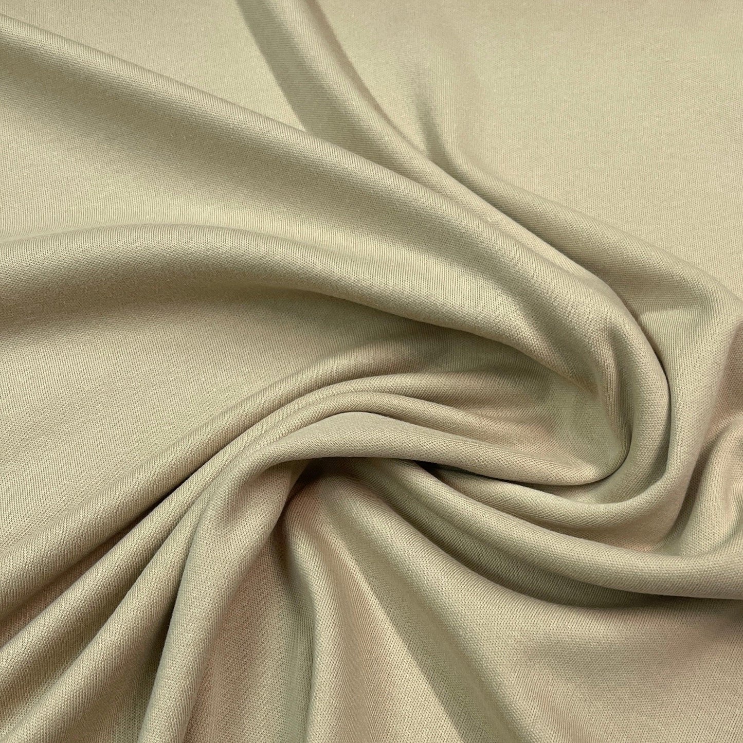 Light Brown Cotton Interlock Fabric - Nature's Fabrics