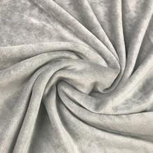 Light Gray Organic Cotton Velour Fabric, $10.59/yd, 15 yards - Nature's Fabrics