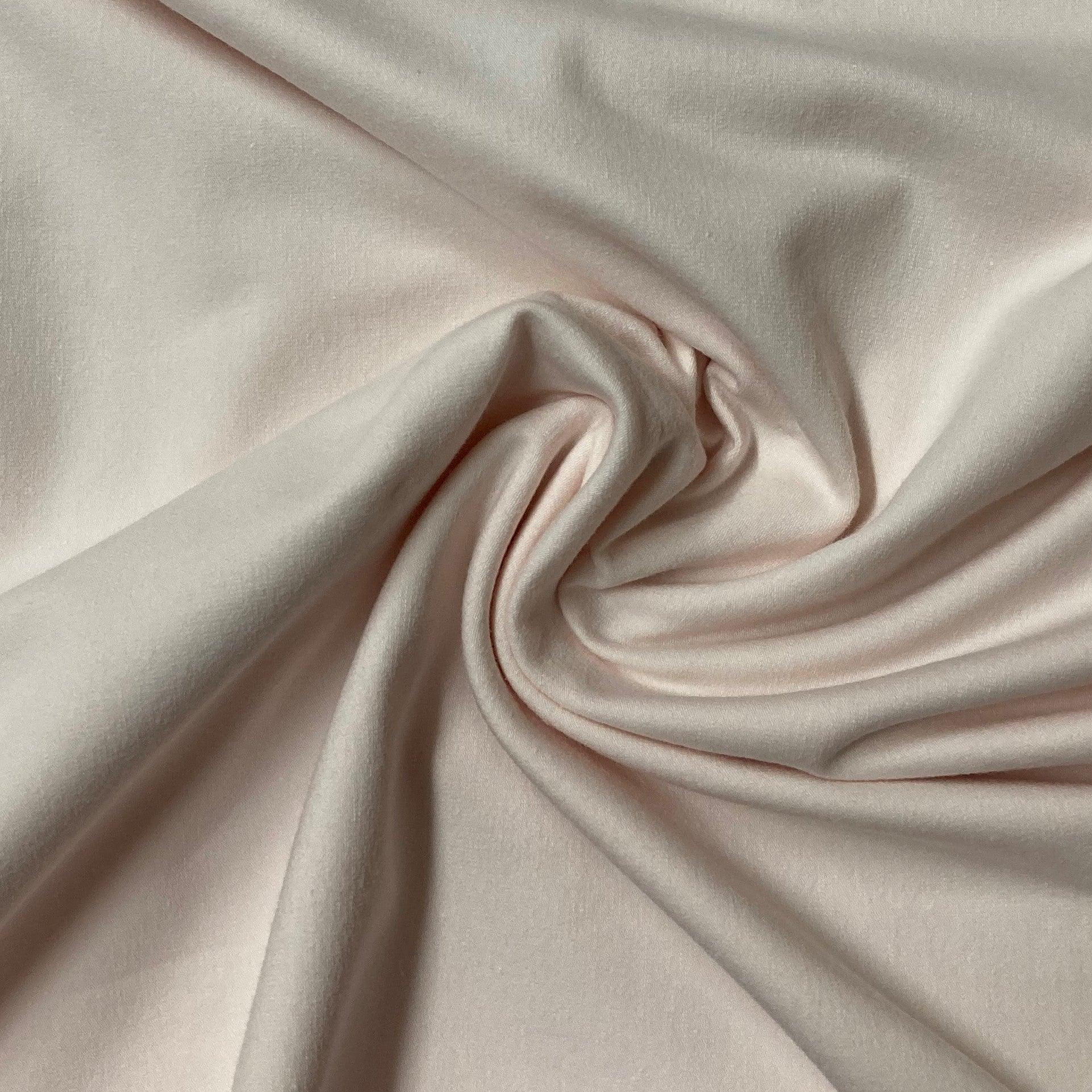 Light Peach Cotton/Spandex Jersey Fabric - 240 GSM - Nature's Fabrics