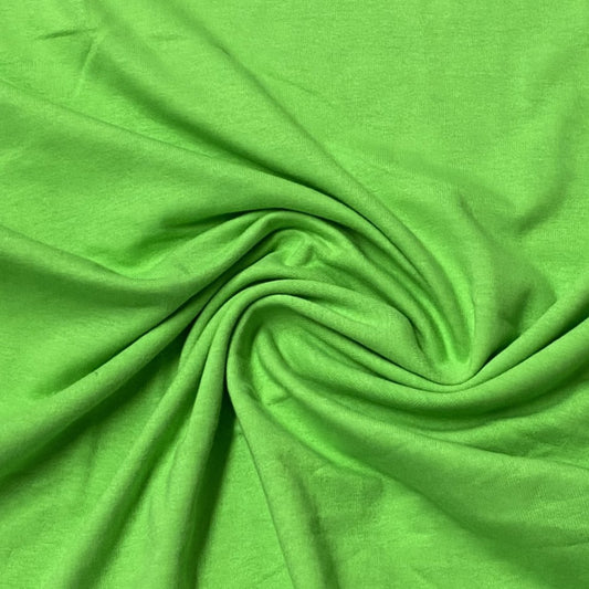 Lime Organic Cotton Jersey - Nature's Fabrics
