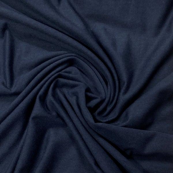 Marine Bamboo/Merino Wool Stretch French Terry Fabric - Nature's Fabrics