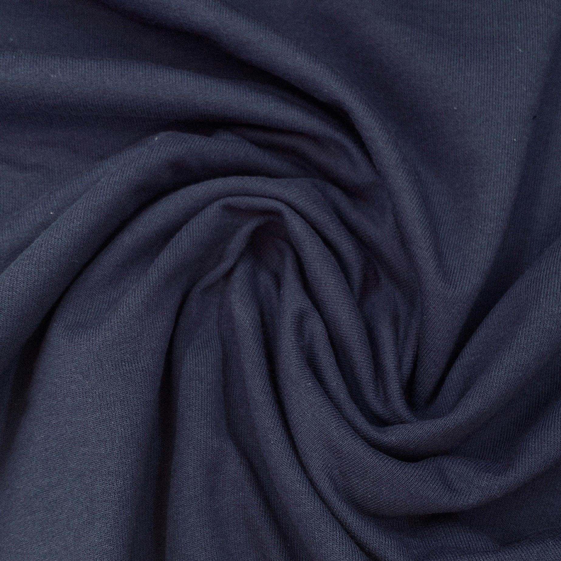 Marine Medium Weight Organic Cotton French Terry Fabric - Grown in the USA - Nature's Fabrics