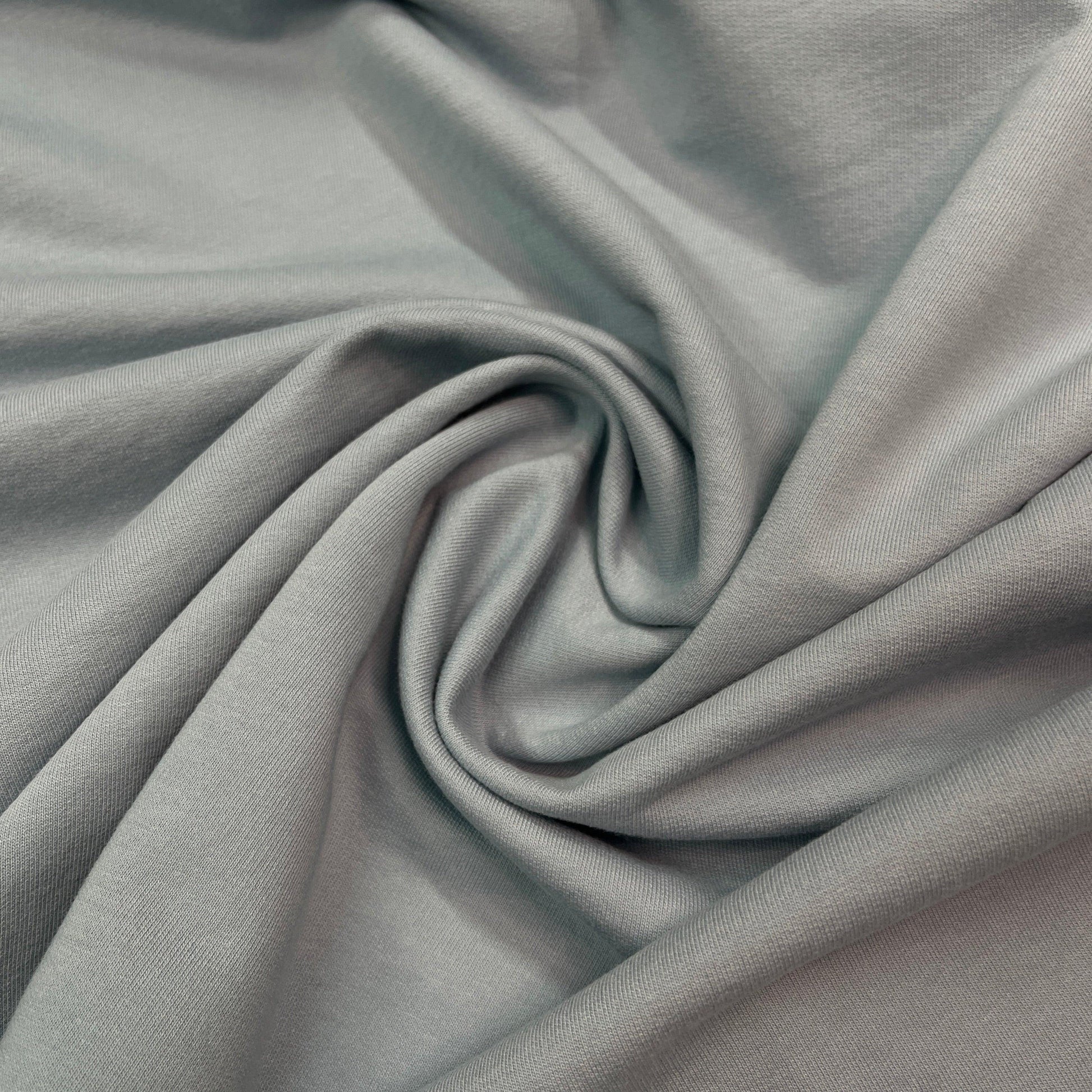 Medium Blue Organic Cotton French Terry Fabric - Nature's Fabrics