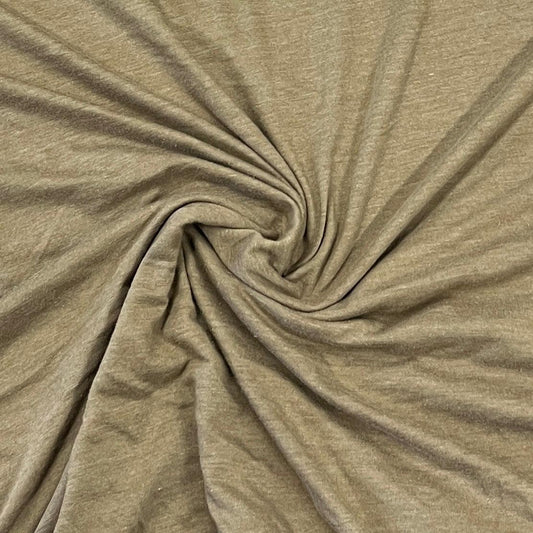 Medium Brown Cotton Jersey Fabric - Nature's Fabrics