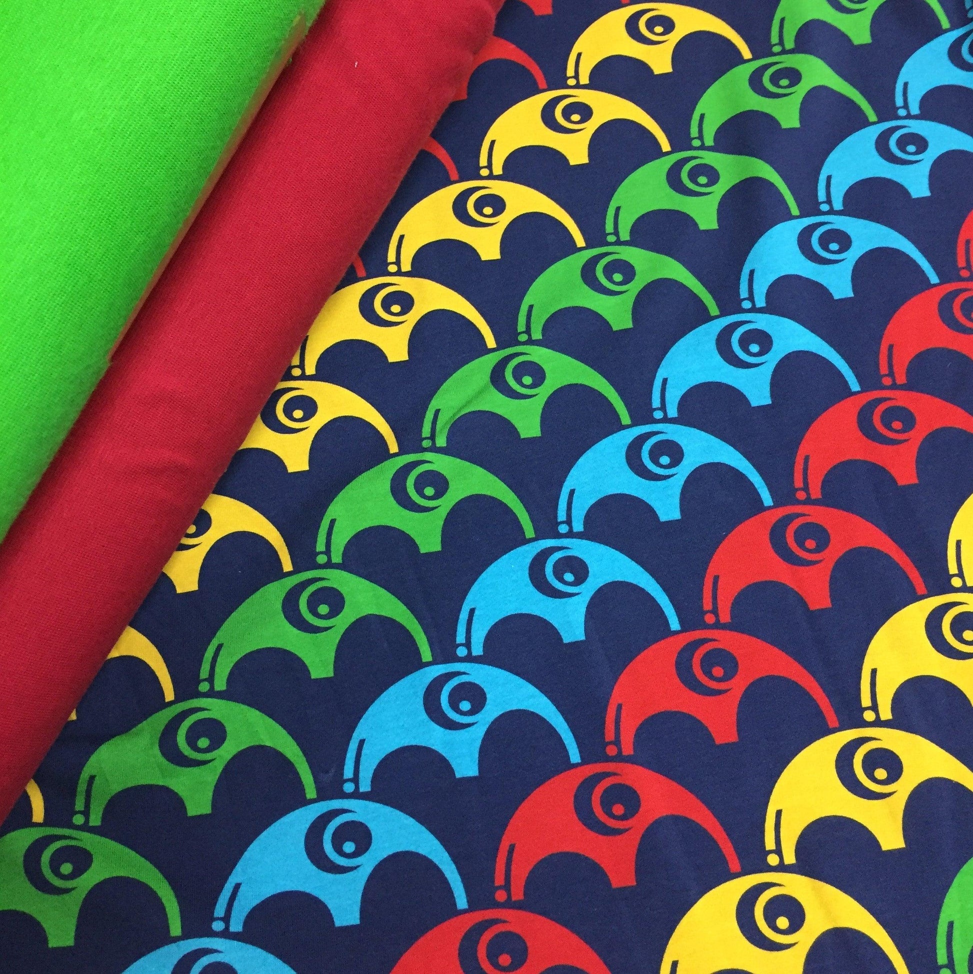 Megaphant on Organic Cotton/Spandex Jersey Fabric - Nature's Fabrics