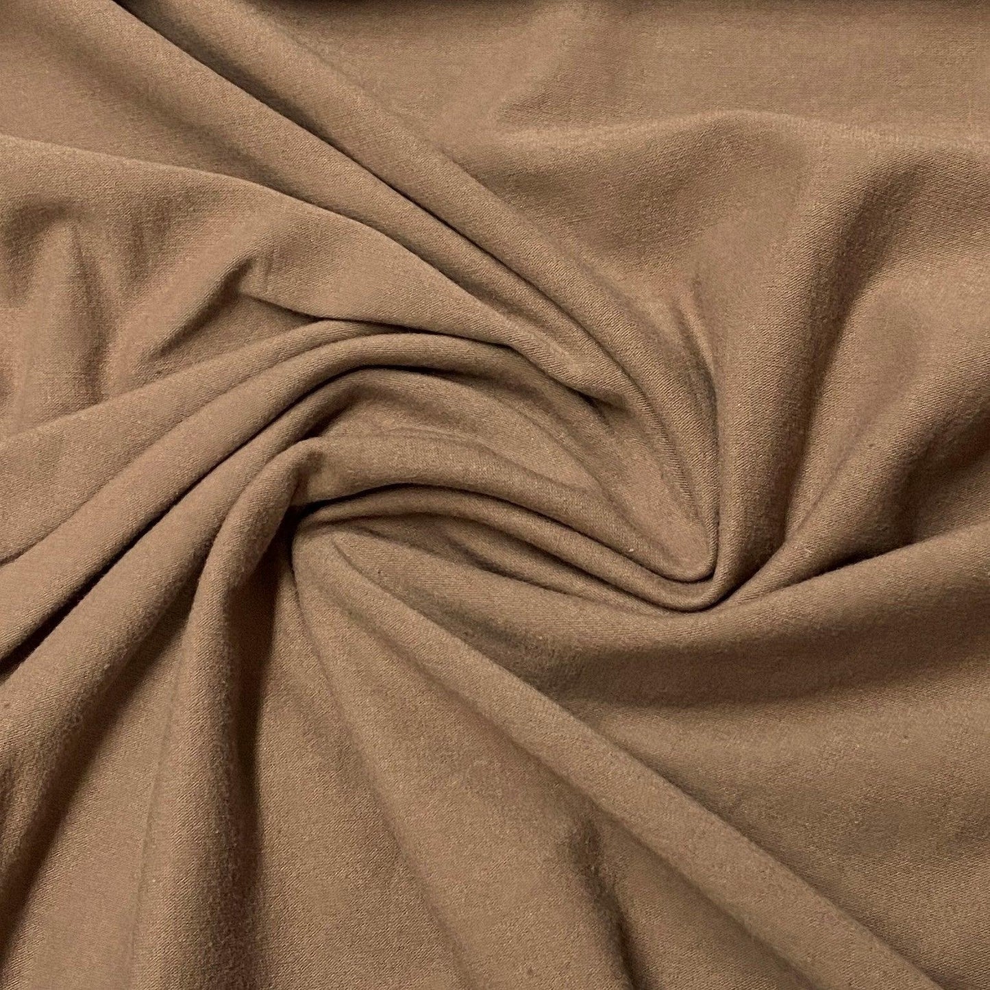 Draped brown premium natural fabric from Nature's Fabrics