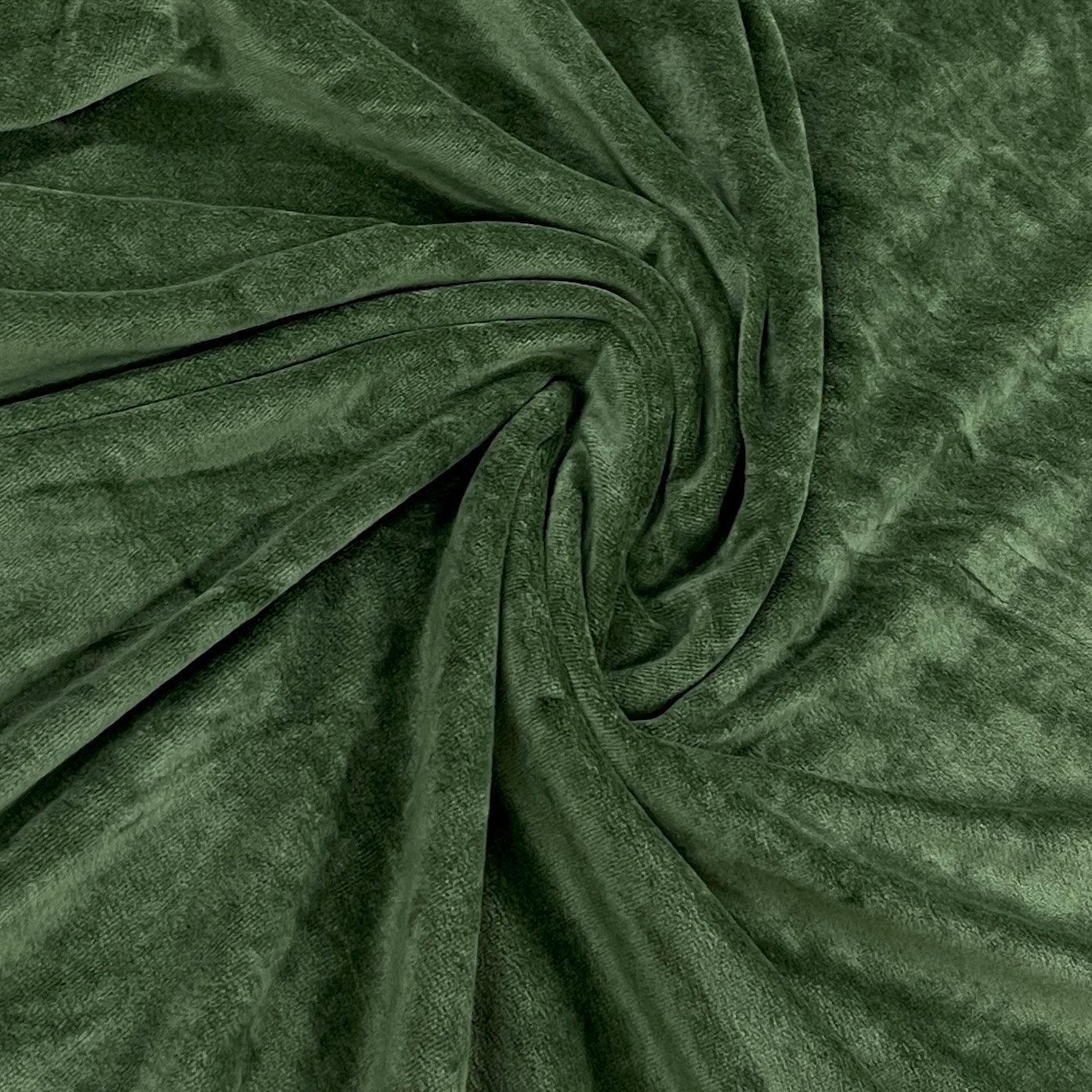 Moss Bamboo Velour Fabric - Nature's Fabrics