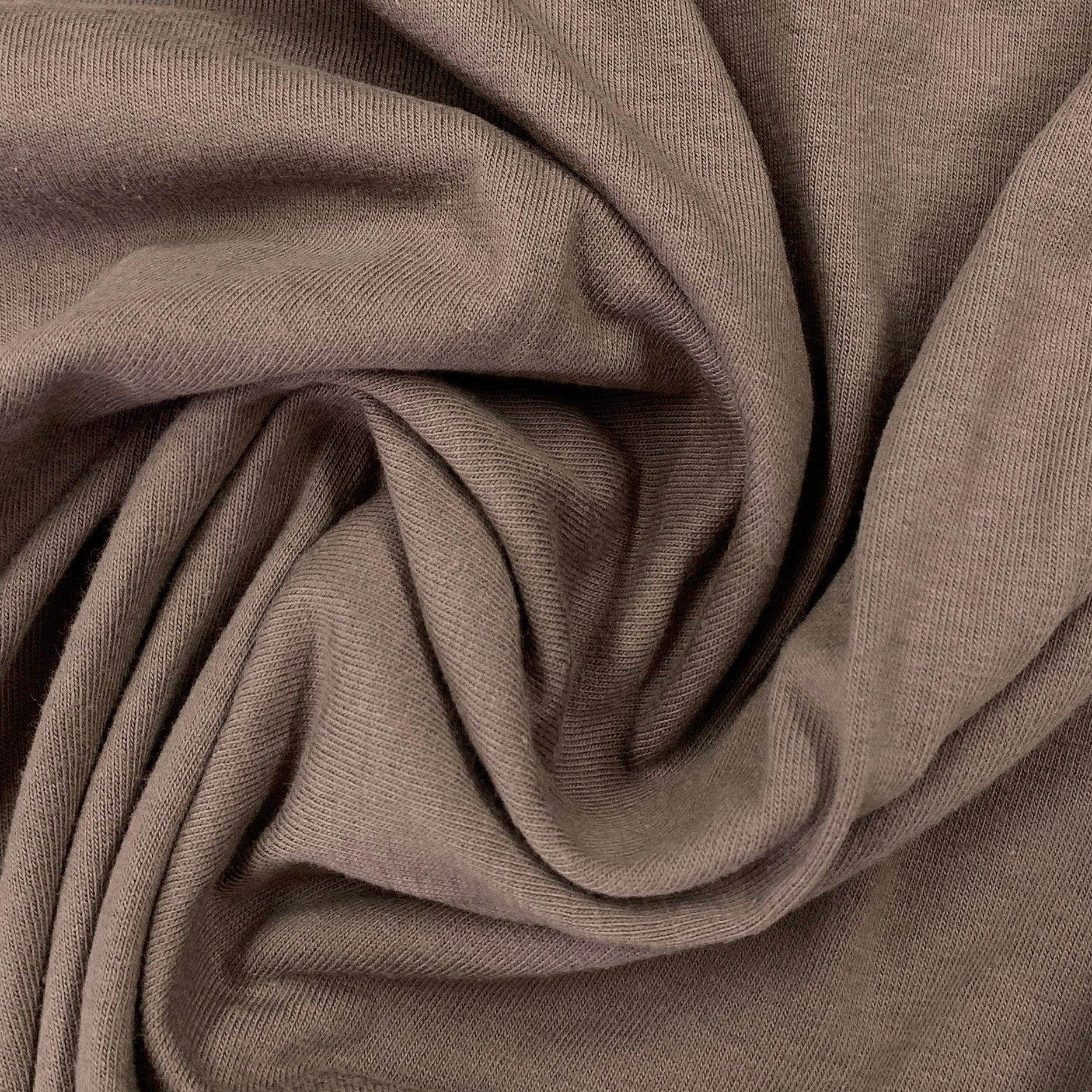Mushroom Organic Cotton Jersey Fabric - Grown in the USA - Nature's Fabrics
