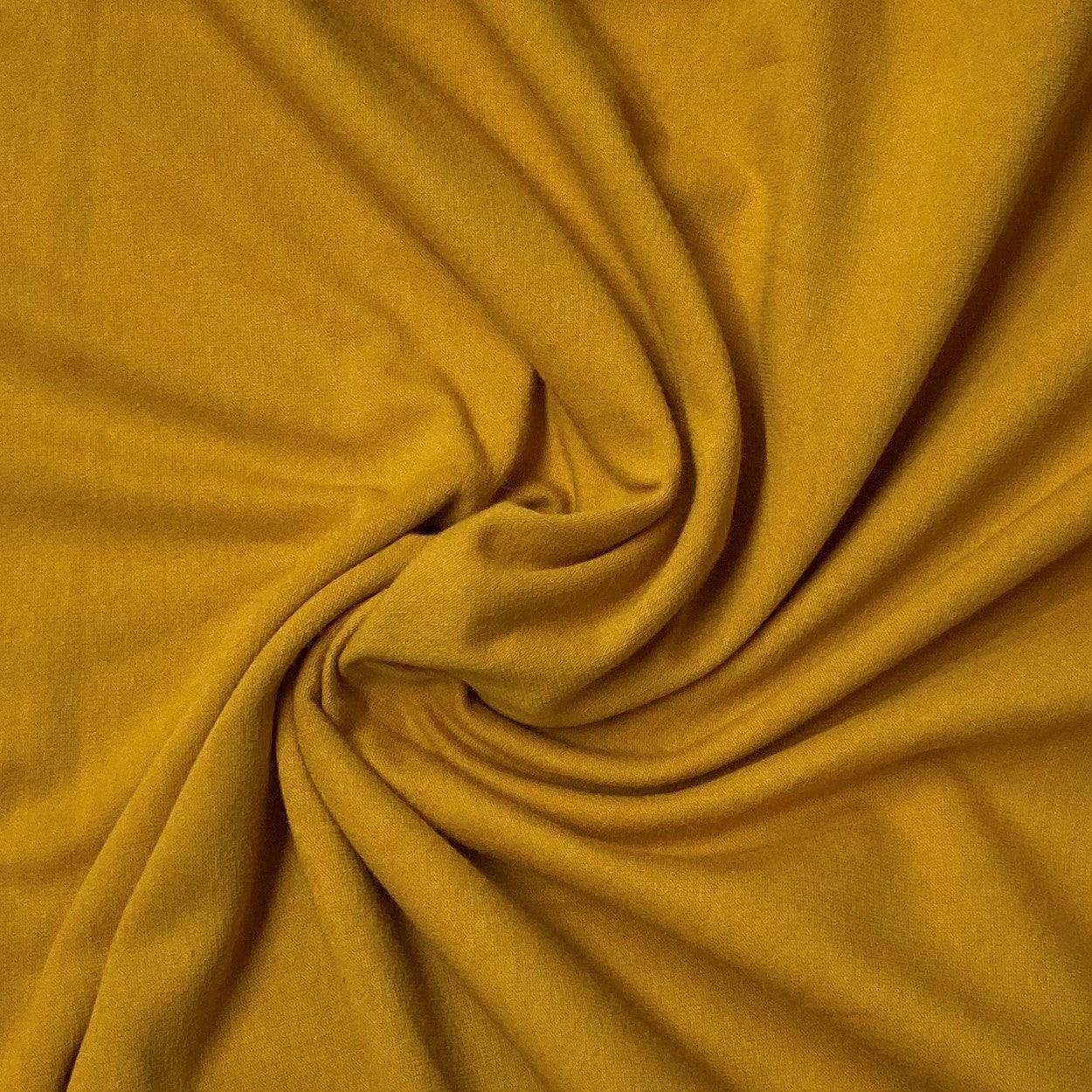 Mustard Cotton/Spandex Jersey Fabric - 200 GSM - Nature's Fabrics