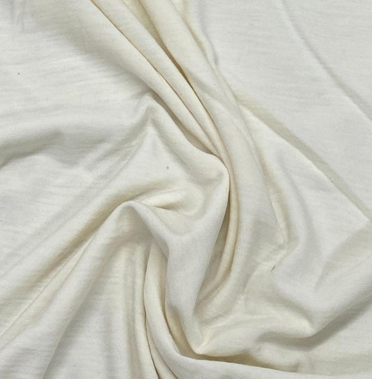 Natural 100% Merino Wool Jersey Fabric - 200 GSM - Washable - Nature's Fabrics