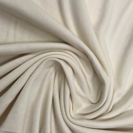 Natural Bamboo/Spandex Rib Knit Fabric - Nature's Fabrics