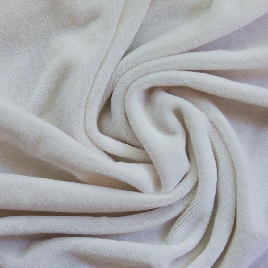 Natural Heavy Bamboo Velour Fabric - 340 GSM, $11.68/yd - Rolls - Nature's Fabrics