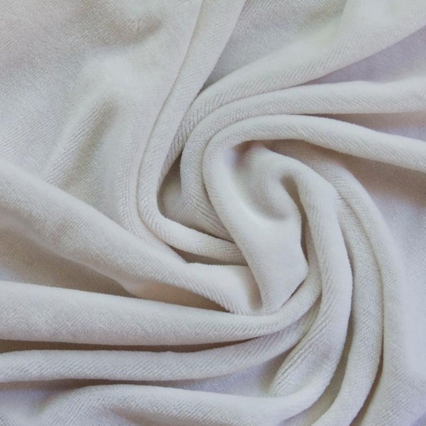Natural Heavy Bamboo Velour Fabric - 340 GSM, $13.68/yd 15 Yards - Nature's Fabrics