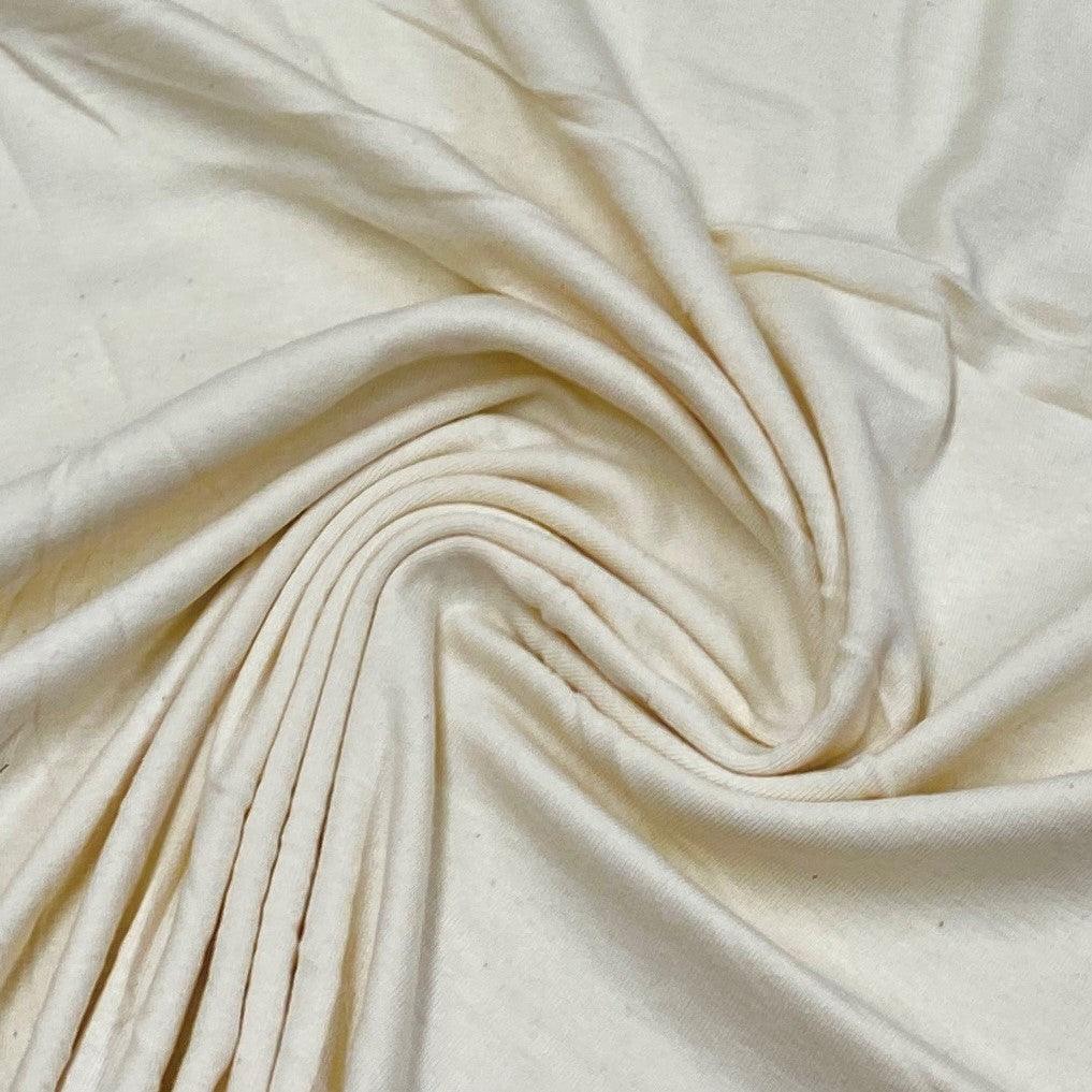 Natural Organic Cotton Rib Knit Fabric - 180 GSM - Nature's Fabrics