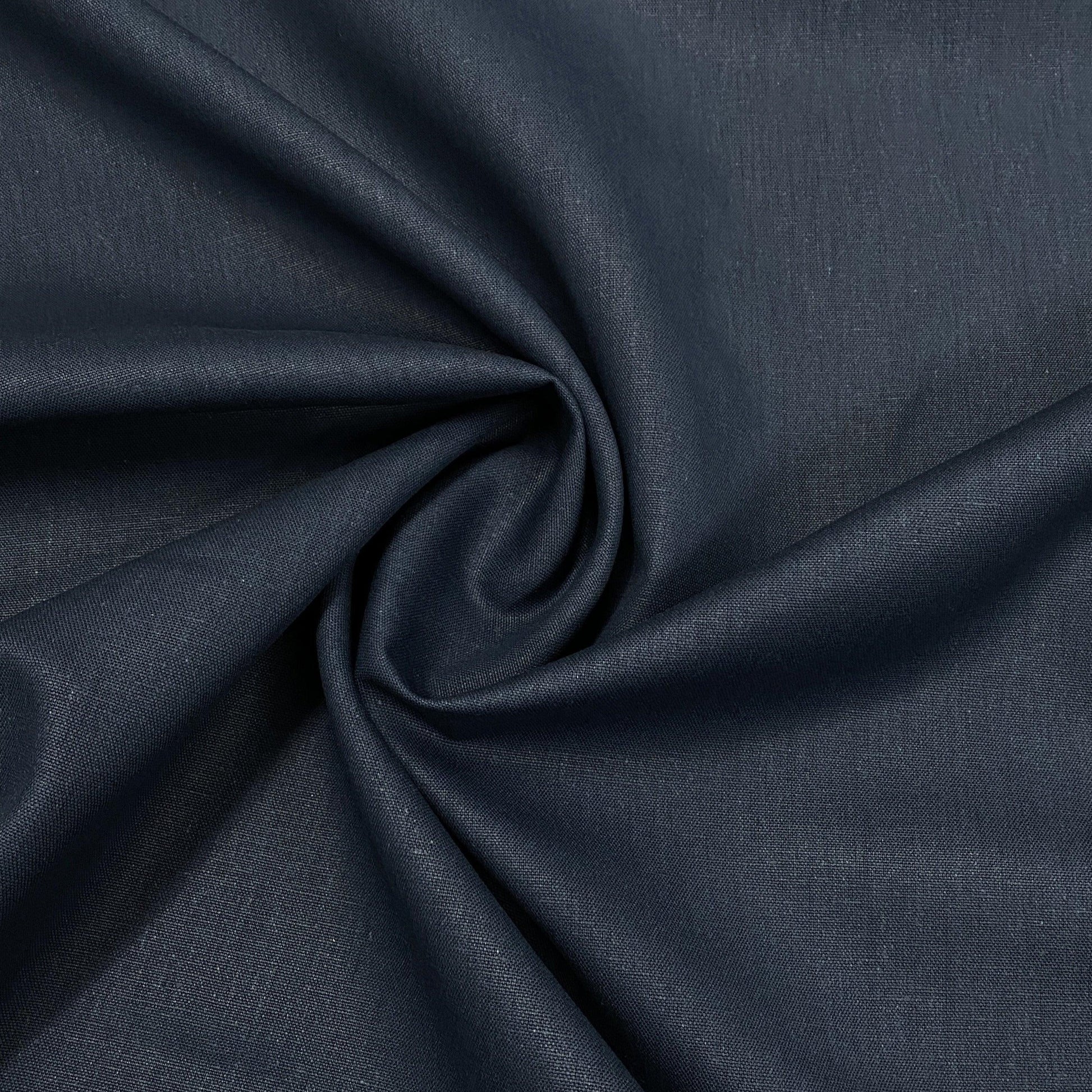 Navy Hemp Organic Cotton Canvas Fabric - Nature's Fabrics
