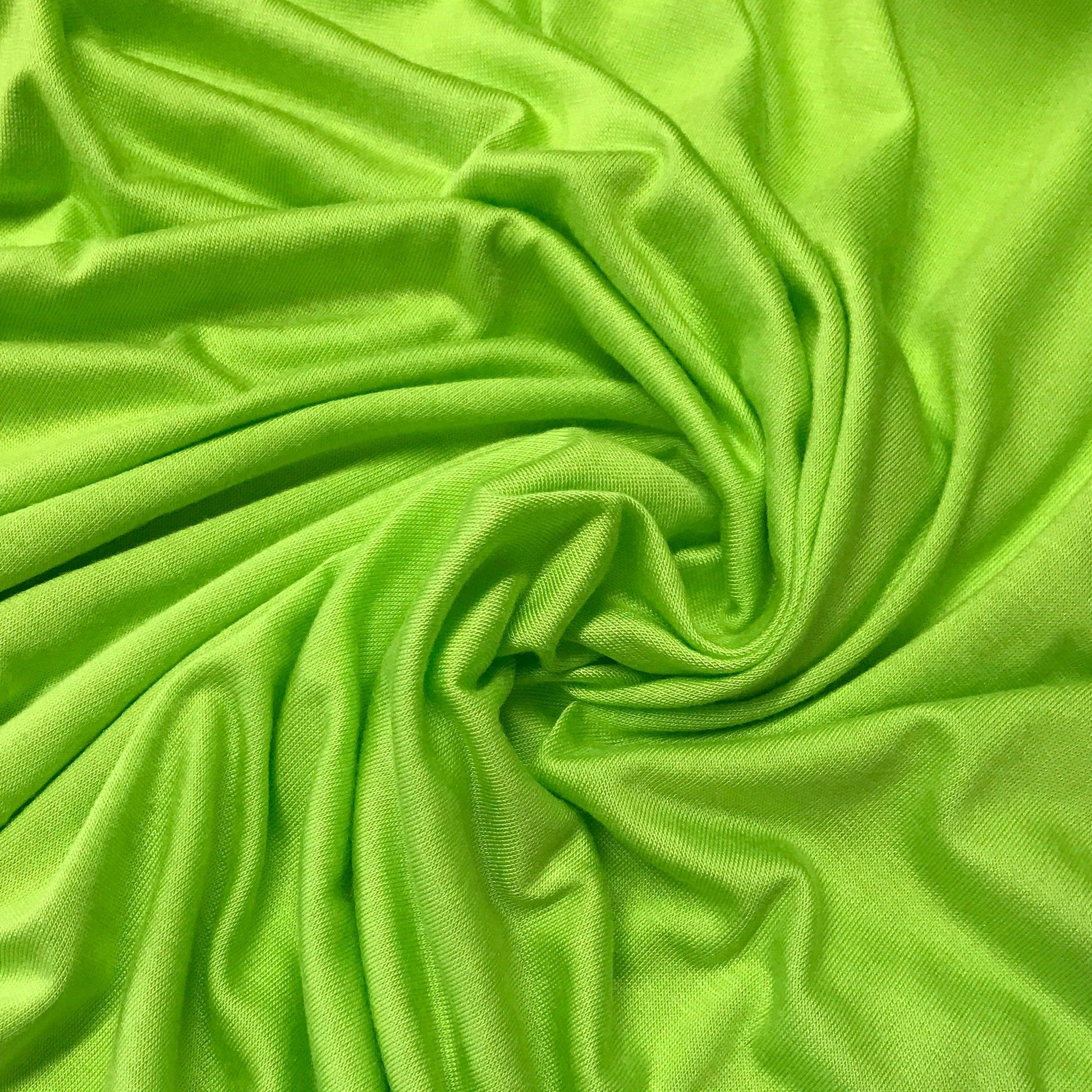 Neon Lime Modal/Spandex Jersey Fabric - Nature's Fabrics