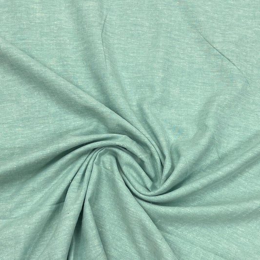 Nile Blue Hemp/Organic Cotton Yarn Dyed Shirting Fabric - Nature's Fabrics