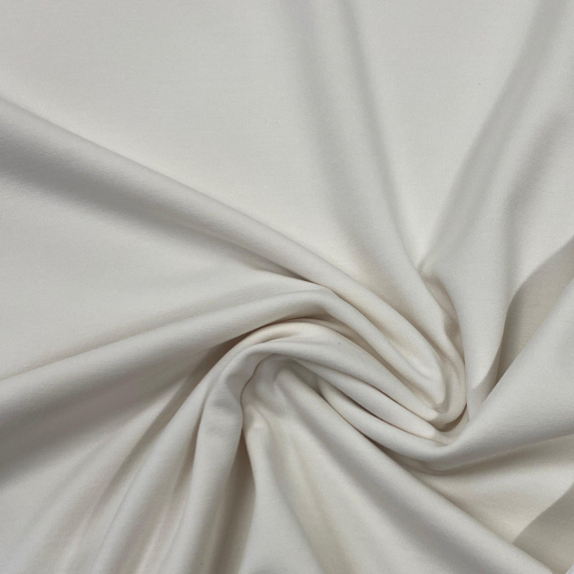 Off-White Cotton/Spandex Jersey Fabric - 240 GSM - Nature's Fabrics