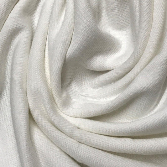 Off-White Cotton Rib Knit 