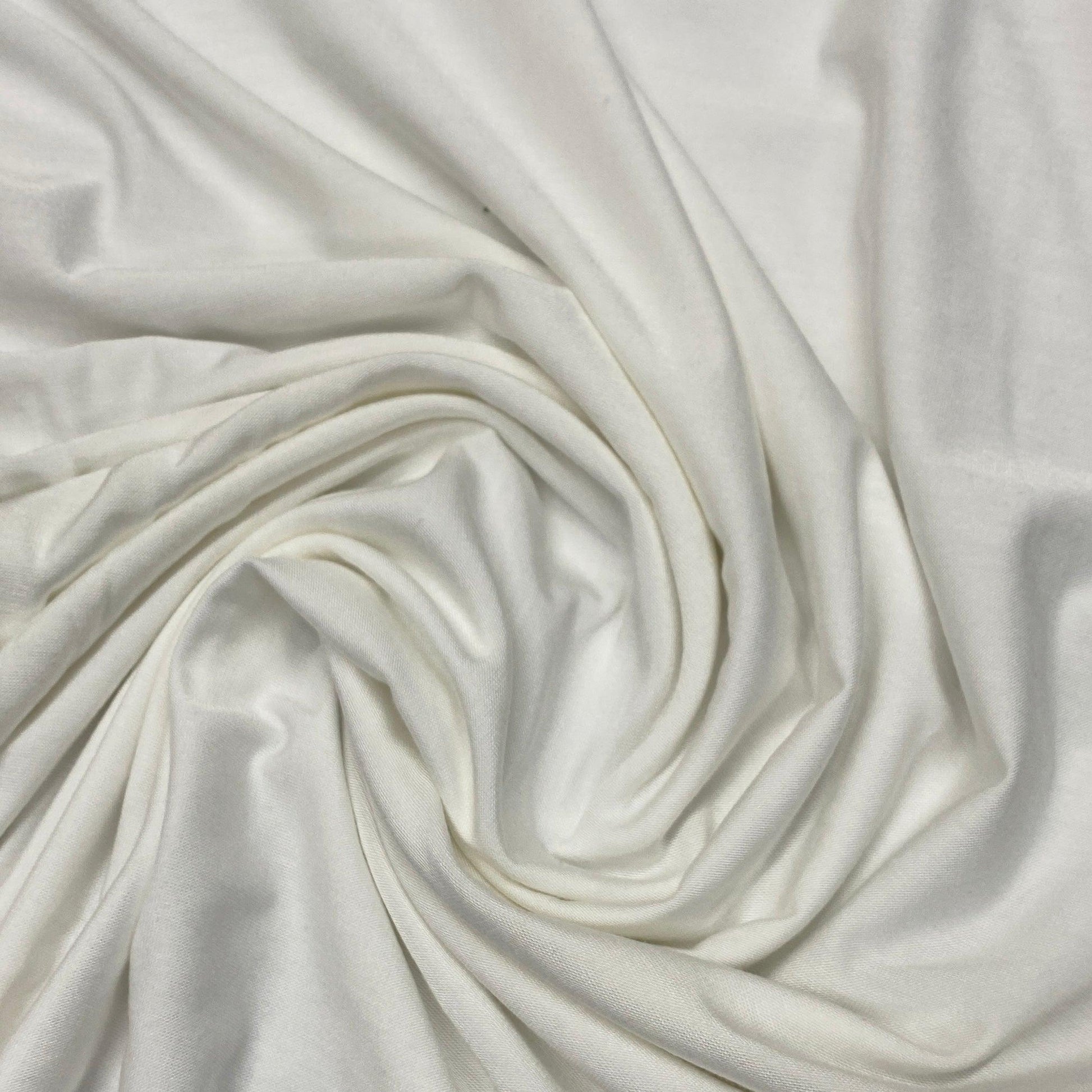 Off-White Modal/Spandex Jersey Fabric - 165 GSM - Nature's Fabrics
