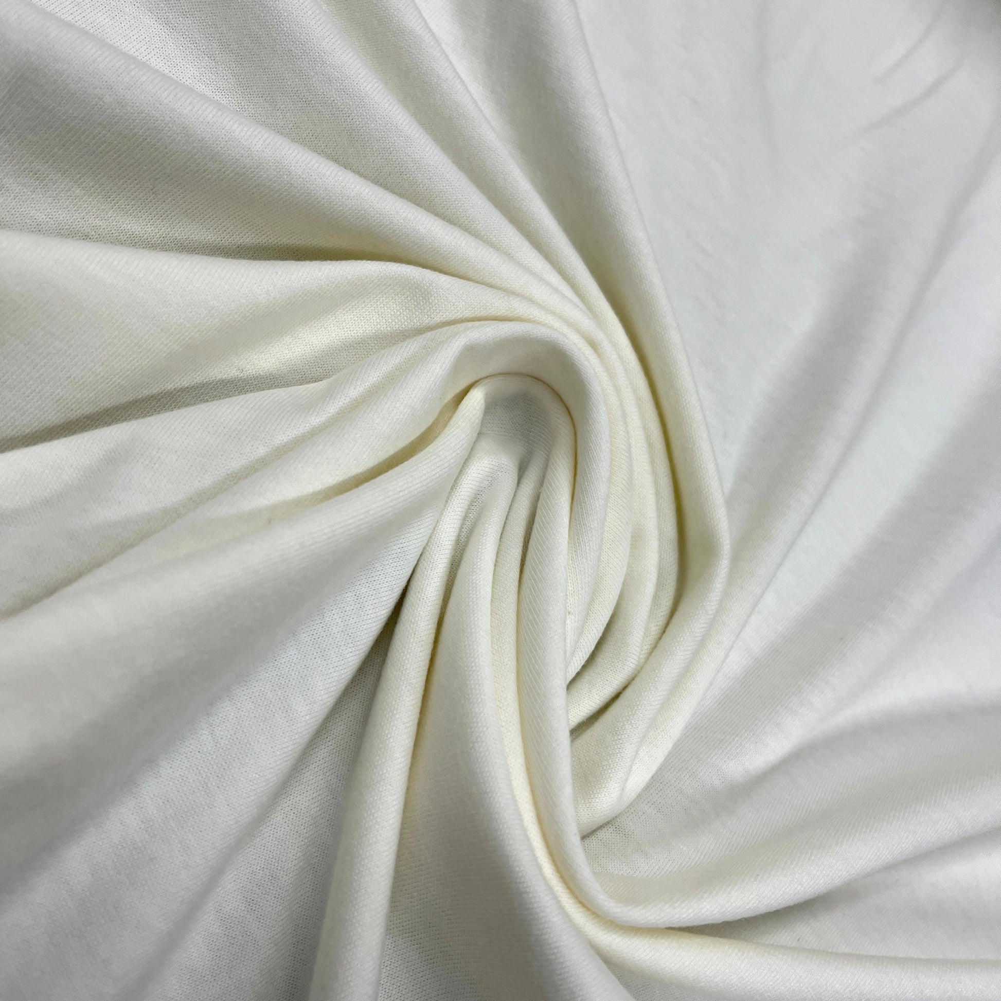 Off-White Organic Cotton Jersey Fabric - 130 GSM - Grown in the USA - Nature's Fabrics