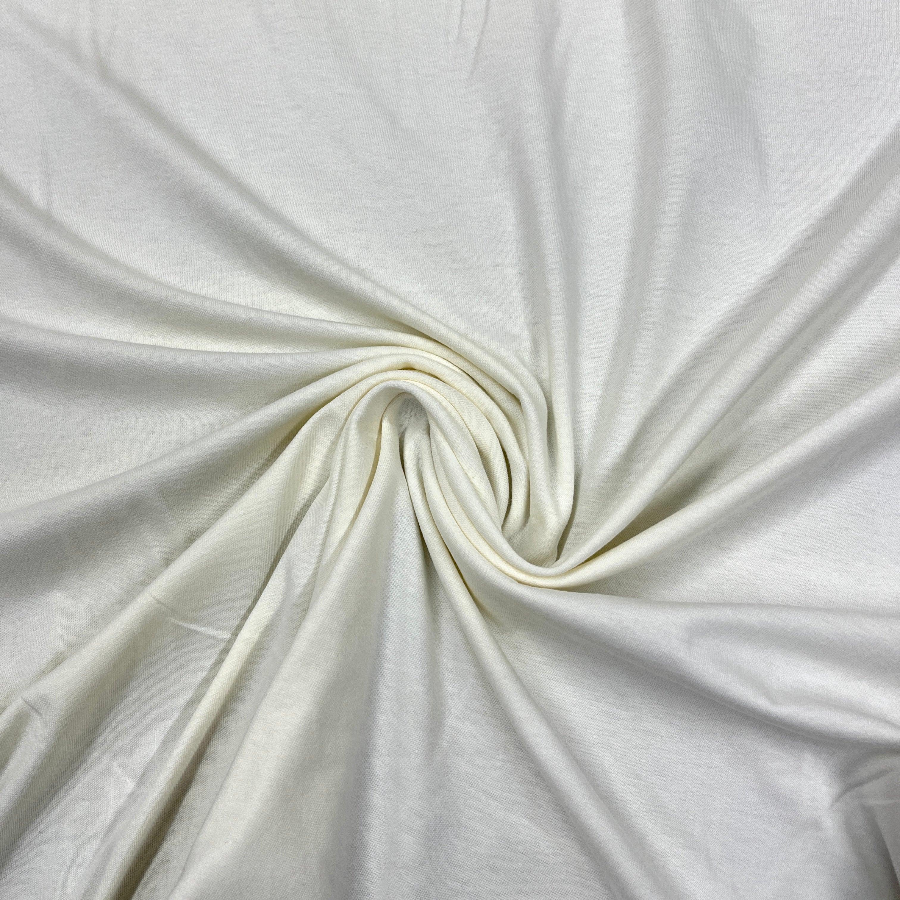 White cotton 2024 jersey fabric