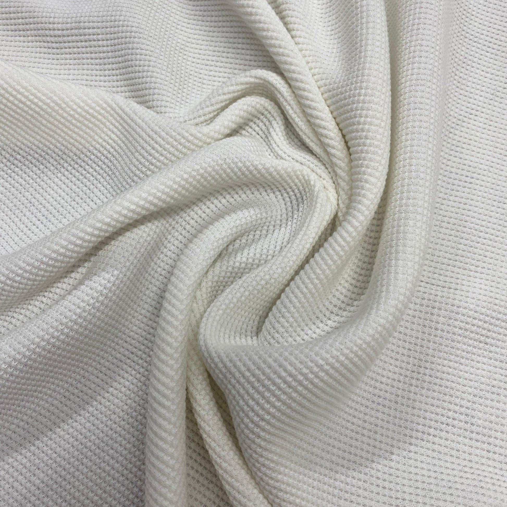 Off-White Organic Cotton Waffle Thermal Fabric - Grown in the USA –  Nature's Fabrics