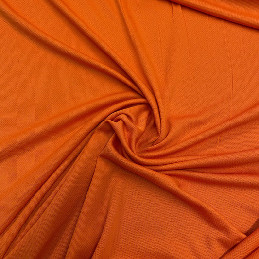Tan Polyester Athletic Wicking Jersey Fabric