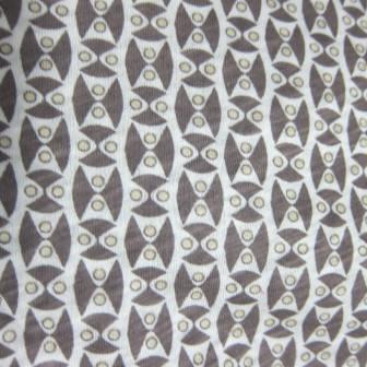 Owl Eyes on Natural Cotton Jersey Fabric - Nature's Fabrics