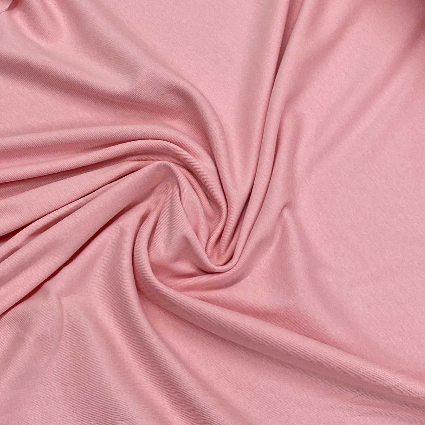Party Pink Organic Cotton Rib Knit - Nature's Fabrics