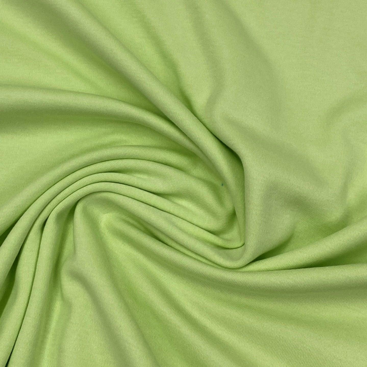 Pastel Green Cotton Interlock Fabric - Nature's Fabrics